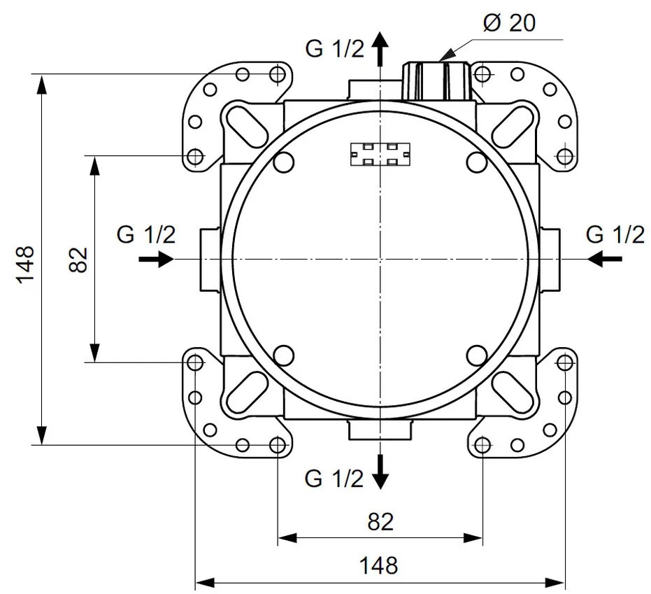 Ideal Standard Set 1 - Sprchový systém s podomietkovou pákovou batériou, komplet, chróm Set 1