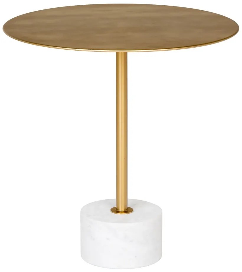 Kovový okrúhly odkladací stolík ø 51 cm Lecco – House Nordic