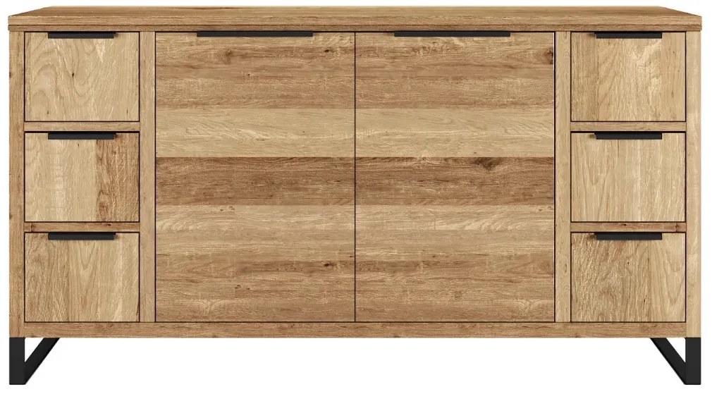 furniture-nabytek.cz - Masivní koupelnová skříňka Sydney z divokého dubu, olejovaná, hnědá – 138×45×74 cm