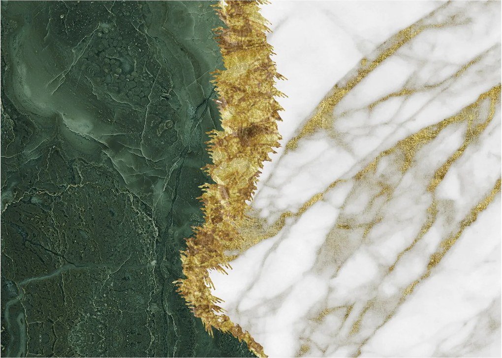 Sklenený obraz - Zelený mramor N⁰1 (70x50 cm)