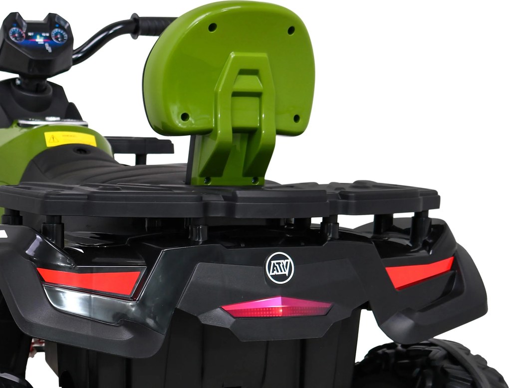 Ramiz Štvorkolka XT-Speed pre deti Zelená + 4x4 + EVA + Pomalý štart + MP3 rádio + LED