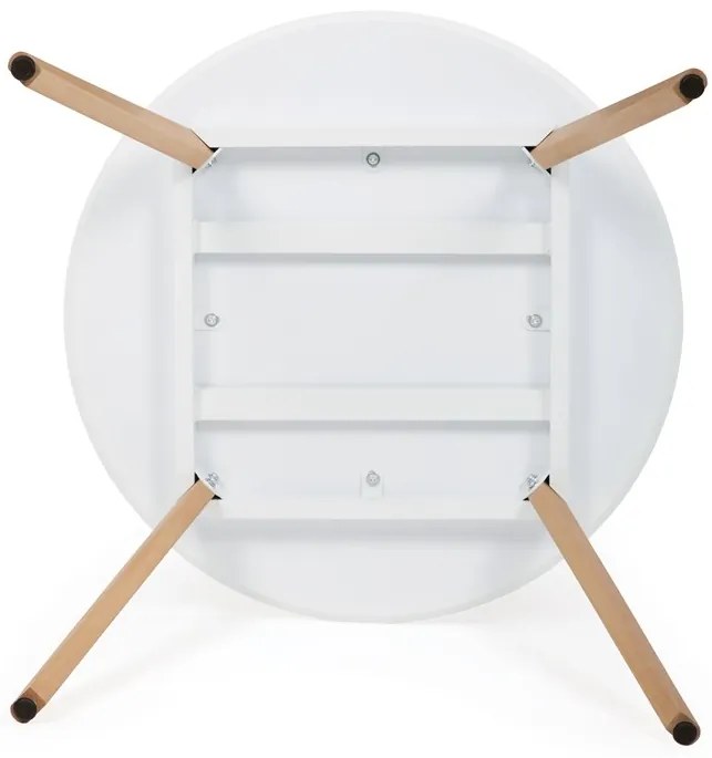 Autronic BONTEC Okrúhly jedálenský stôl 80x80cm, mdf DT-316 WT Farba: Biela