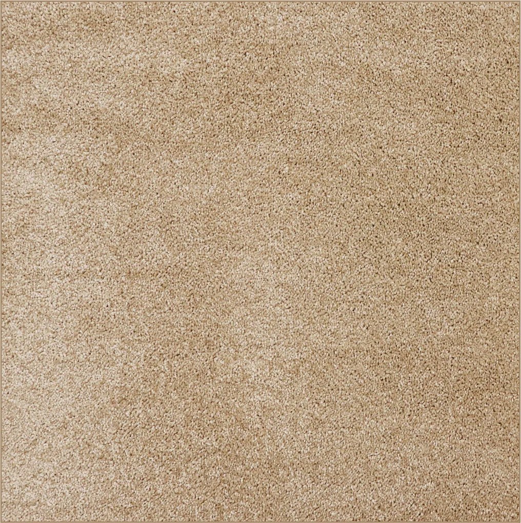 Kusový koberec Velur Ultra béžový štvorec, 200x200, béžová, obývacia izba, AladinWorld Expres