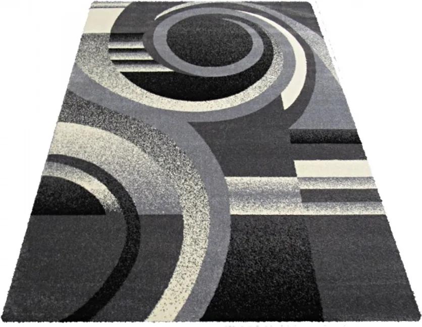 Kusový koberec Fantázia Zvlnenie šedý, Velikosti 200x290cm