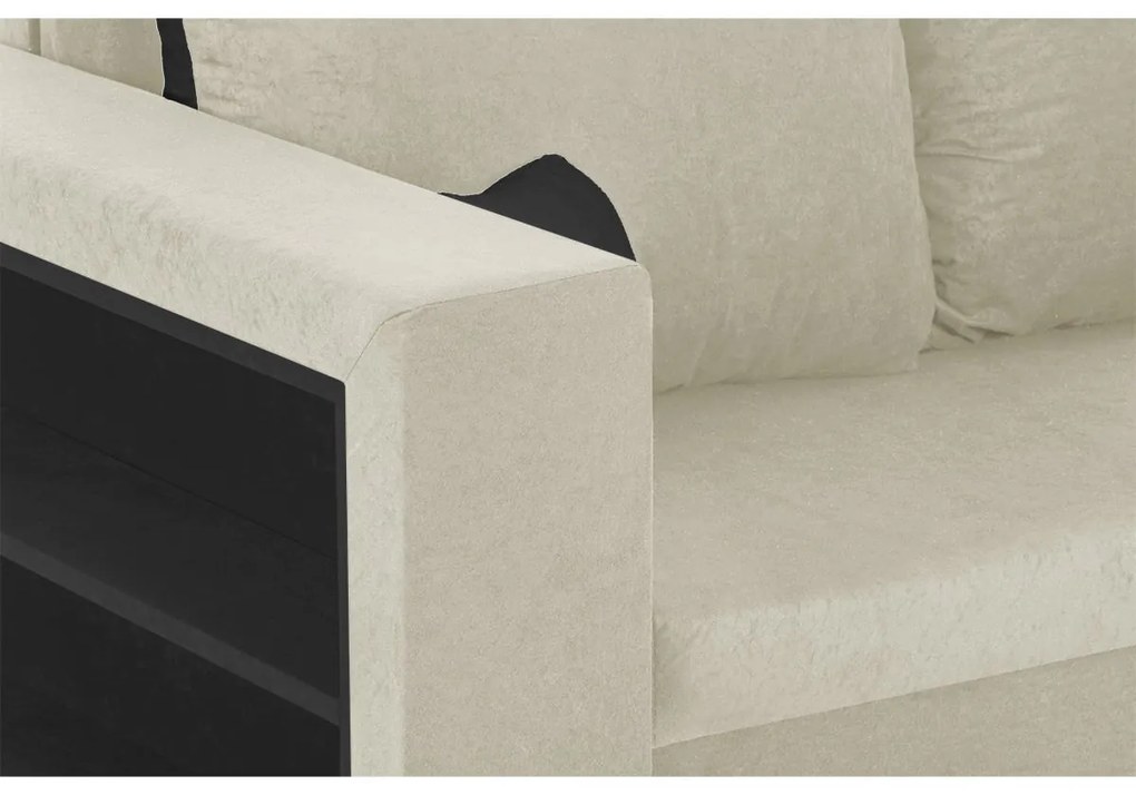 Pohovka pre 2 osoby s funkciou spania PAVEL Tmavošedá/svetlošedá