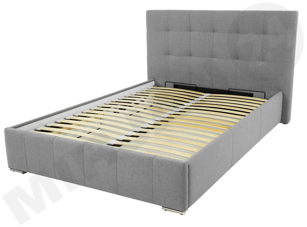 Posteľ s priestorom Kalypso, Rozmer postele: 140x200, Dostupné poťahy: ekokoža Soft 017