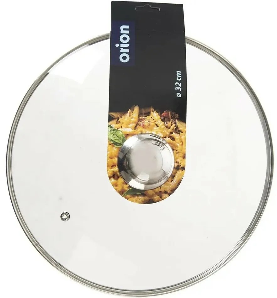 Orion Pokrievka sklenená s úchytom, 32 cm, 32 cm