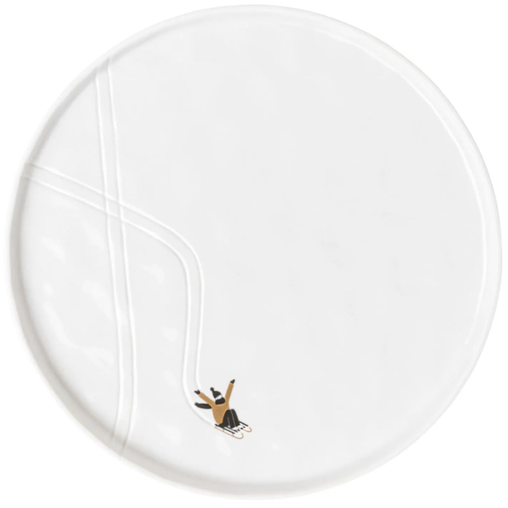 räder Porcelánový tanieer Sledging 22 cm