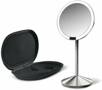 Simplehuman Senzorické kozmetické zrkadielko cestovné s Tru-lux LED osvetlením 10x zväčšenie