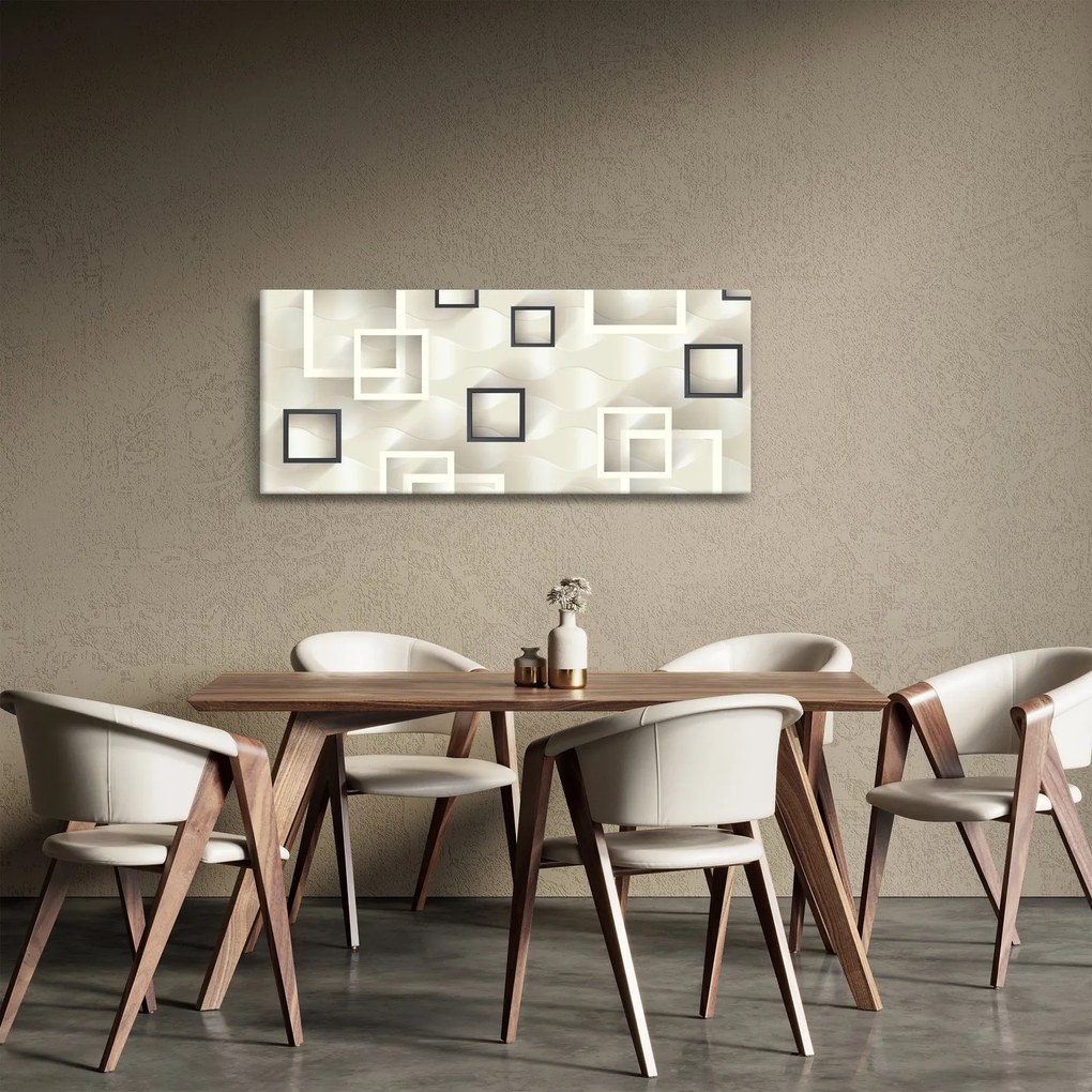 Geometrický abstraktný obraz (120x50 cm)