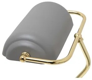 ROMA sivo-zlatá retro stolná lampa