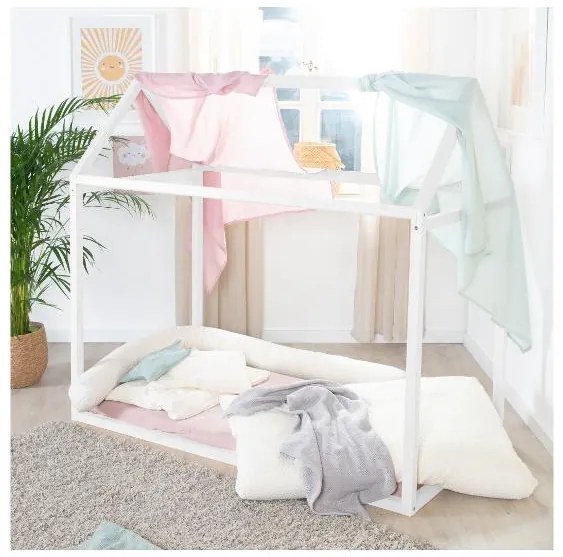 roba Detská domčeková posteľ Montessori (biela) (100397149)