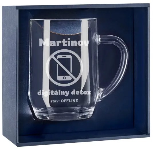 Pieskovaný polliter na pivo Digitálny detox