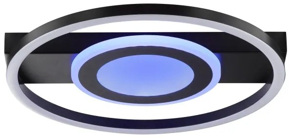 Brilliant -LED RGBW stmievateľné stropné svietidlo MAUREEN LED/20W/230V 3000-6500K čierna + s diaľkovým ovládaním