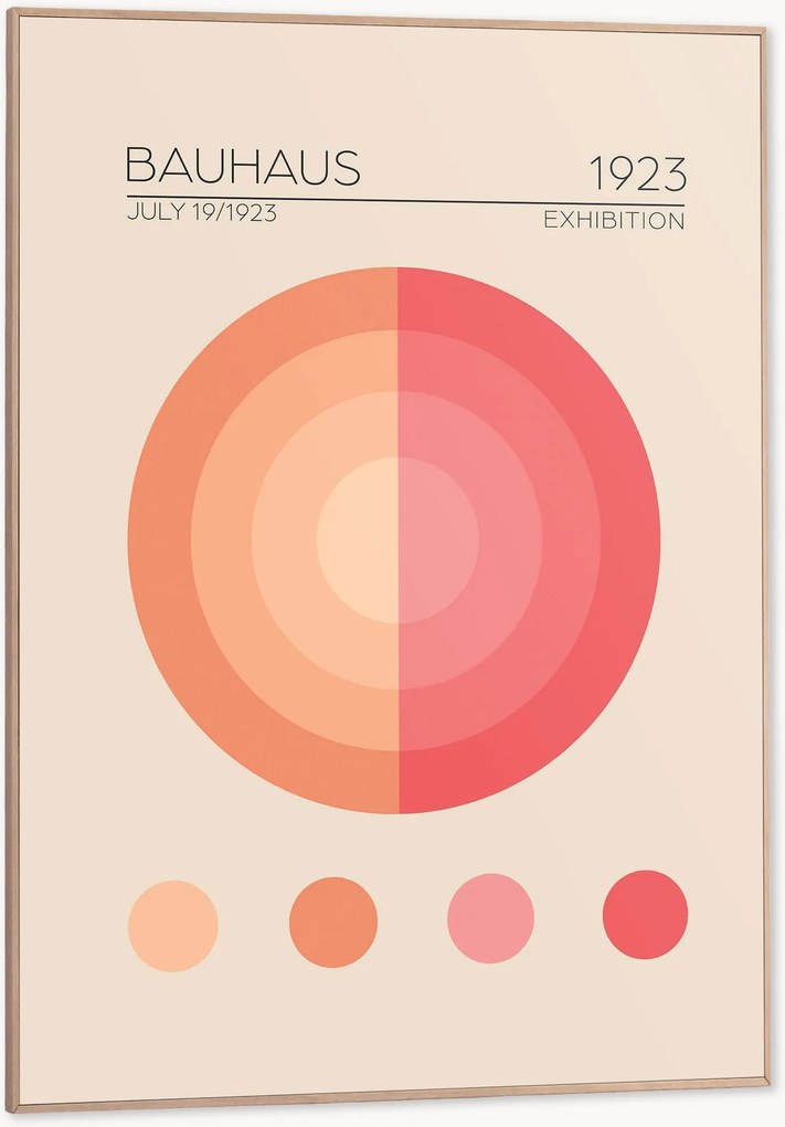 Nástenná dekorácia v ráme Bauhaus
