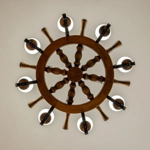 Brilagi - Luster na reťazi TIMONA 8xE14/40W/230V pr. 70 cm buk