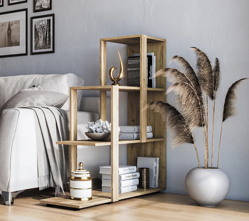 Regál Saldano - dub craft