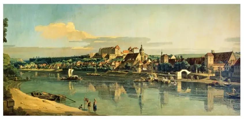 Magnetické obrazy Bernardo Bellotto - Pohľad na Pirnu