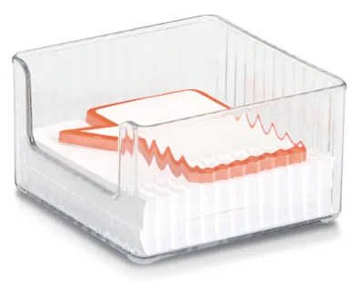 Zeller Present Stohovatelné organizéry transparentní, 3ks v sadě PETITE