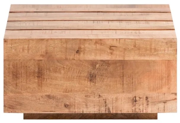 furniture-nabytek.cz - Masívny konferenčný stolík Dakota z mangového dreva, lakovaný, hnedý – 70×70×35 cm