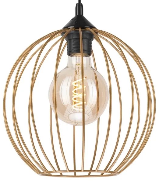 Luster na lanku ZOYA 1xE27/60W/230V mosadz