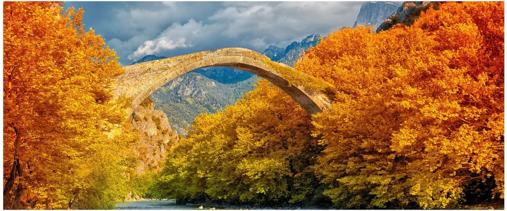 Obraz - Konitsa most (120x50 cm)