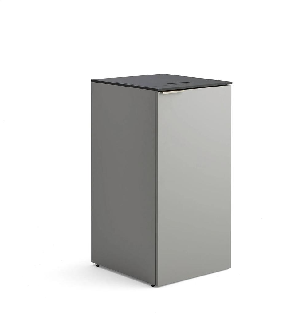 Odpadkový kôš na triedenie odpadu Celsius, šedý, 3x21L box + 3x10L box