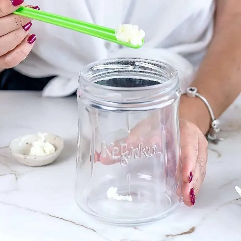 Kefirko Kefir fermenter nádoba na výrobu kefíru ružová 0,9 l