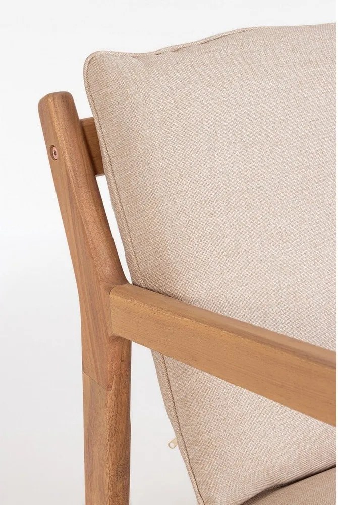 Záhradná lounge súprava z masívu akácie v prírodnej farbe pre 4 záhradný Danubio – Bizzotto