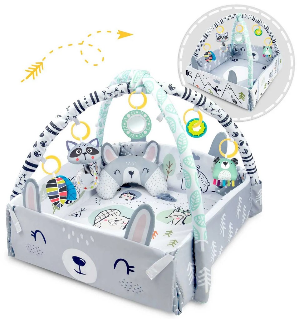 Interaktívna vzdelávacia podložka 110 x 100 cm Ricokids Králik