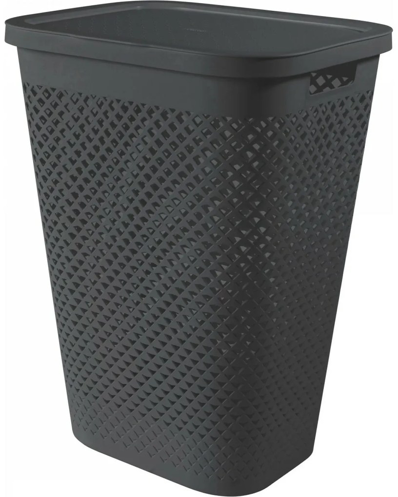 Curver Koš na špinavé prádlo Pure 55 l, antracit