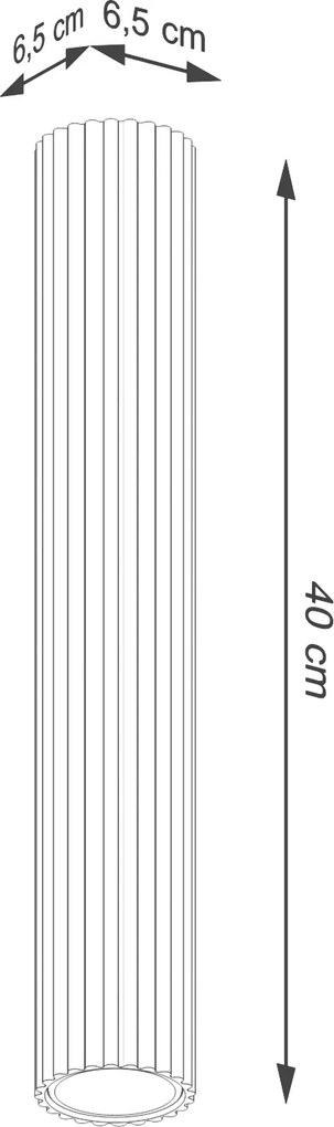 Stropné svietidlo Karbon, 1x tmavobéžové hliníkové tienidlo, (30 cm)