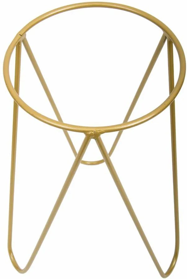 STOJAN NA KVETINÁČ TRIPOD 45X30X24 CM ZLATÁ