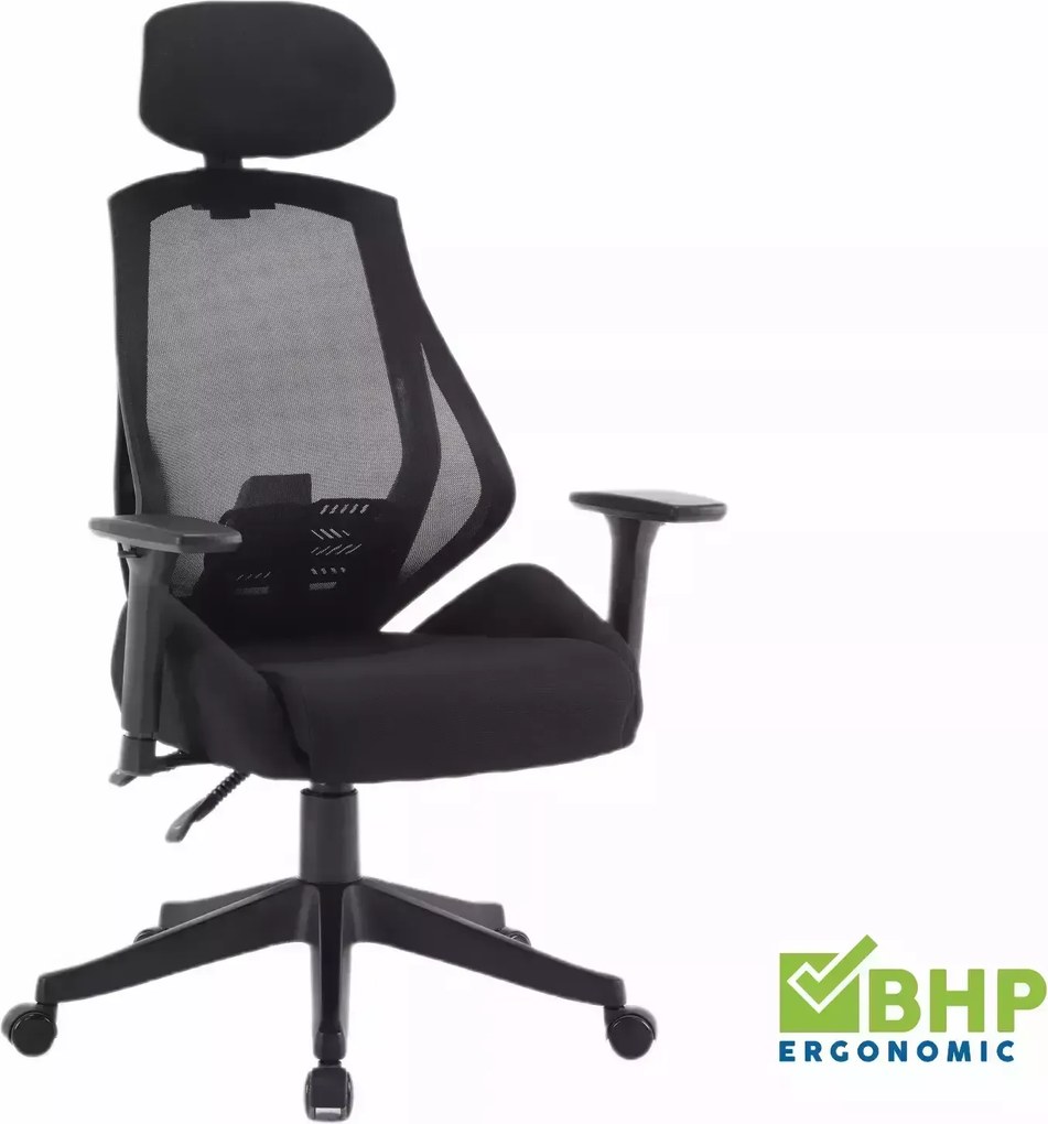 SI Q-406 M otočná stolička čierna