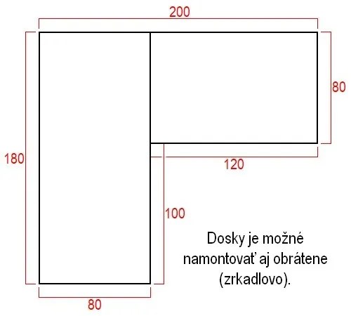 Výškovo nastaviteľný stôl OfficeTech Angle, 180 x 200 cm, biela podnož