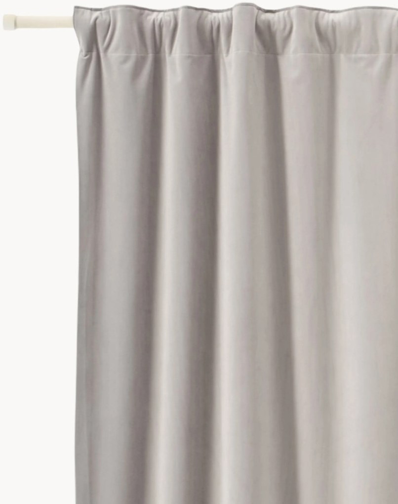 Zamatový zatemňovací záves's multifunkčnou páskou Rush, Š 270 cm