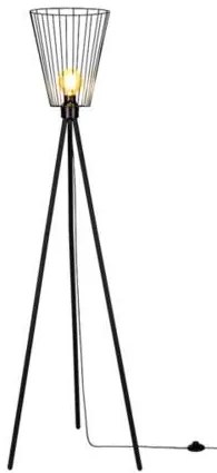 BRITOP Lighting Podlahová lampa SWAN, 1xMax.40W, čierne kovové tienidlo