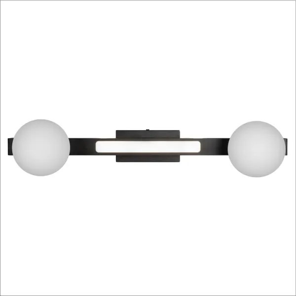 LED Nástenné svietidlo MAGNET LED/13W/230V + 2xG9/60W 3000/4000K čierna