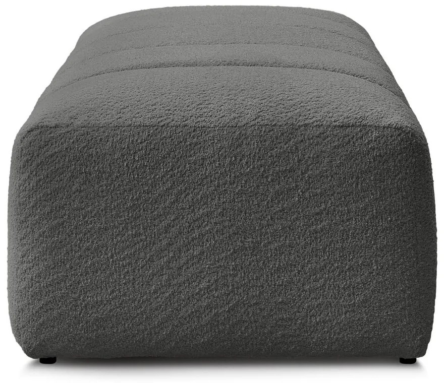 Tmavosivá podnožka z textílie buklé Annecy – Bobochic Paris