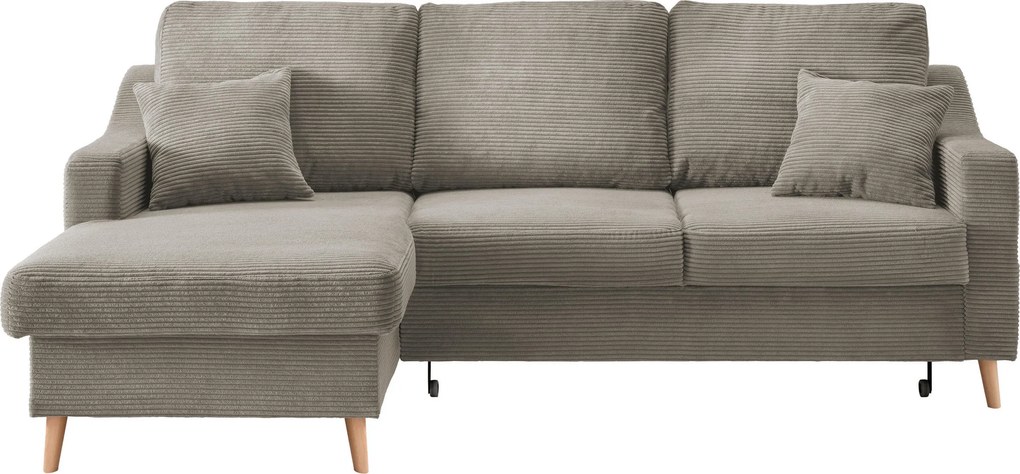 XXXLutz ROHOVÁ SEDAČKA, textil, sivohnedá P & B - Sedačky - 002310004972