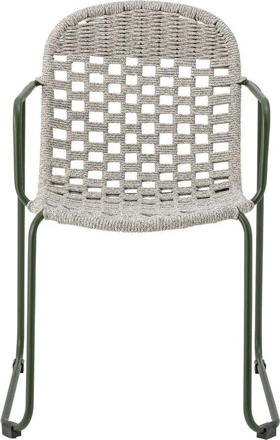 Sivá kovová záhradná stolička Calana – Bloomingville