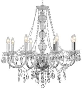 Krištáľové svietidlo SearchLight MARIE THERESE 8888-8CL