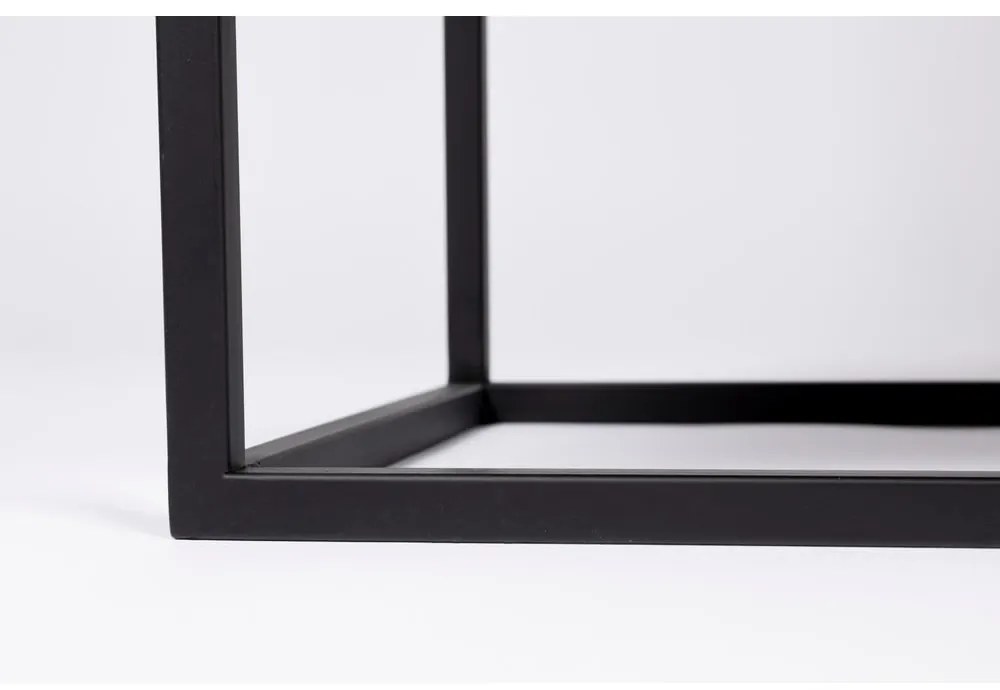 Čierna ratanová vysoká komoda 80x100 cm Guuji - White Label