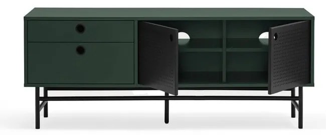 Tmavozelený TV stolík 140x52 cm Punto - Teulat