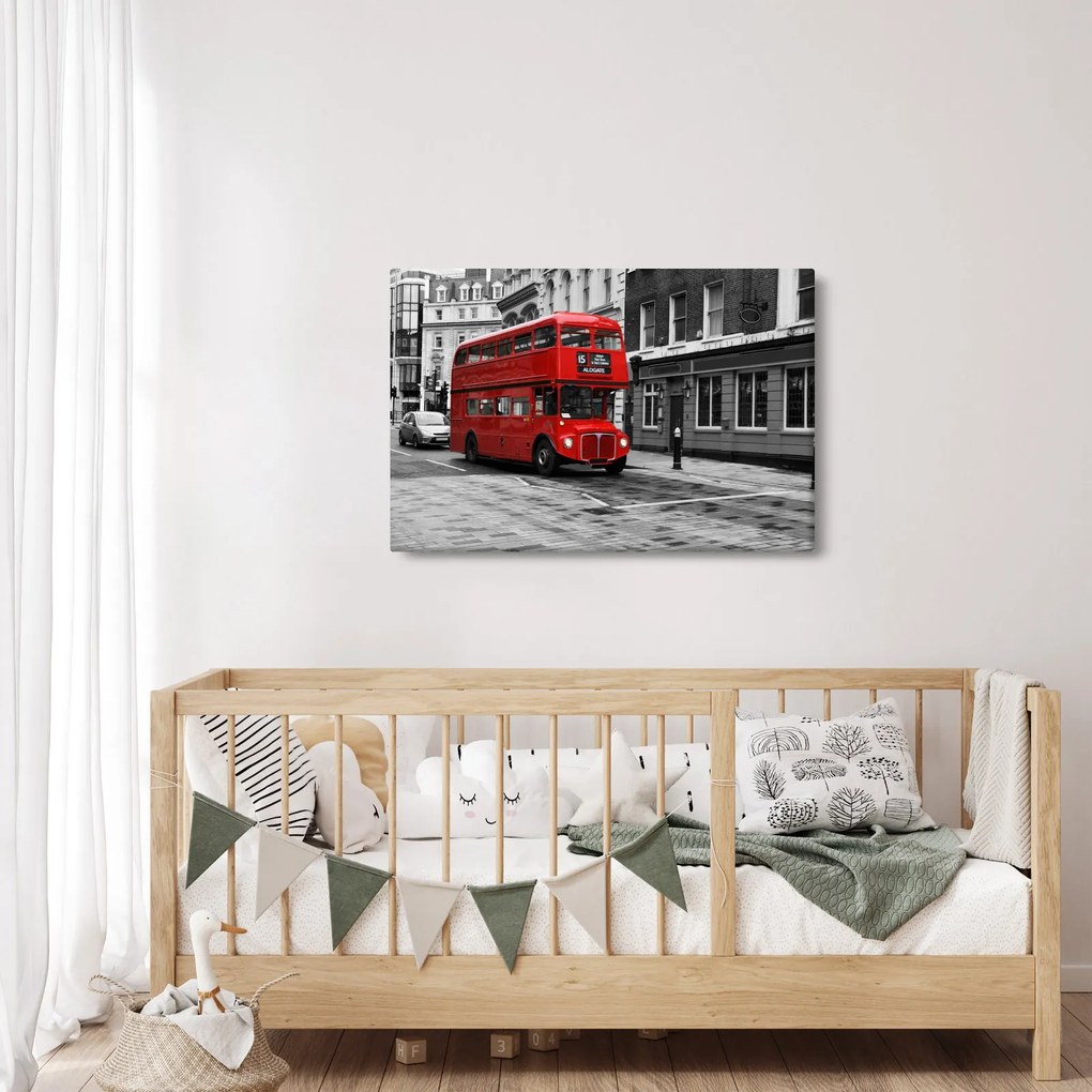 Obraz -Londýn s autobusom (90x60 cm)