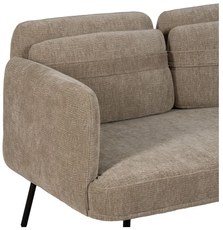 Béžová ženilková pohovka 127 cm Bind – Ixia