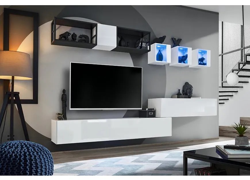 Obývacia stena Switch Met III biely