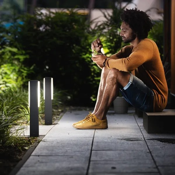 Philips 16488/93/P3 - Vonkajšie stĺpikové svetlo STRATOSPHERE 2xLED/4,5W IP44