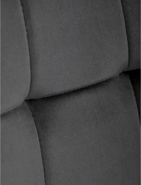 Jedálenská stolička zamatová, sivá CT-281 GREY4