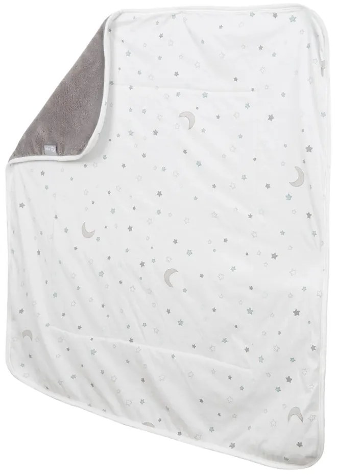 Bielo-sivá bavlnená detská deka 80x80 cm Strenenzauber – Roba